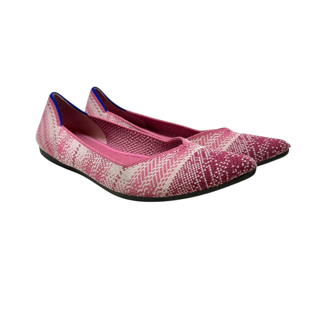 Rothy's The Point Flats Limited Edition Pink Needlepoint Size‎ 7 - Picture 2 of 14